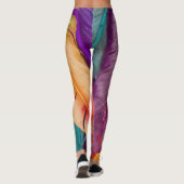Farbige Federn Leggings (Rückseite)
