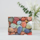 Farbige Felsen Postkarte (Stehend Vorderseite)