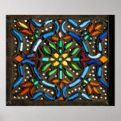 Farbige Fensterdesign Poster (Vorne)