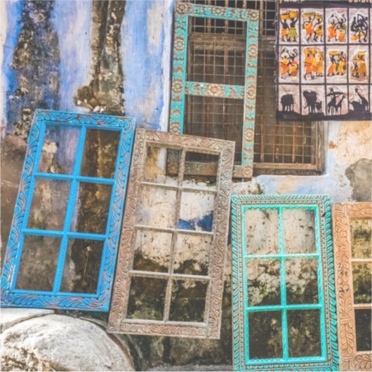 Farbige Fensterrahmen Aufkleber (Vorderseite)