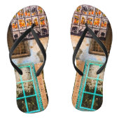 Farbige Fensterrahmen Badesandalen (Fußbett)