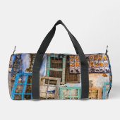 Farbige Fensterrahmen Duffle Bag (Rückseite)