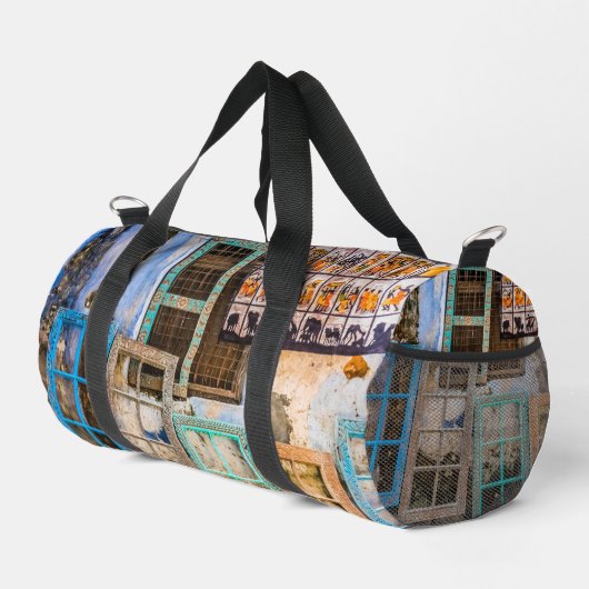 Farbige Fensterrahmen Duffle Bag (Rechte Ecke)
