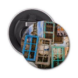 Farbige Fensterrahmen Flaschenöffner