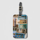 Farbige Fensterrahmen Gepäckanhänger (Vorderseite Vertikal)