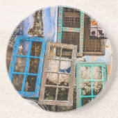 Farbige Fensterrahmen Getränkeuntersetzer (Vorne)