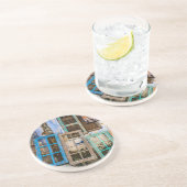 Farbige Fensterrahmen Getränkeuntersetzer (Seite)