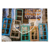 Farbige Fensterrahmen Große Geschenktüte (Vorderseite)