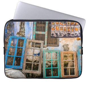 Farbige Fensterrahmen Laptopschutzhülle
