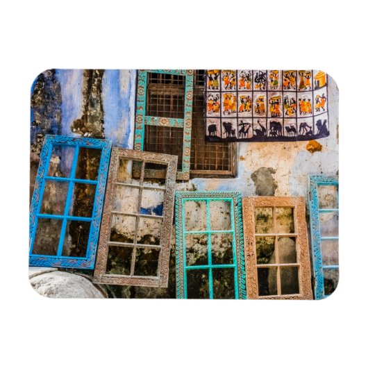 Farbige Fensterrahmen Magnet (Horizontal)