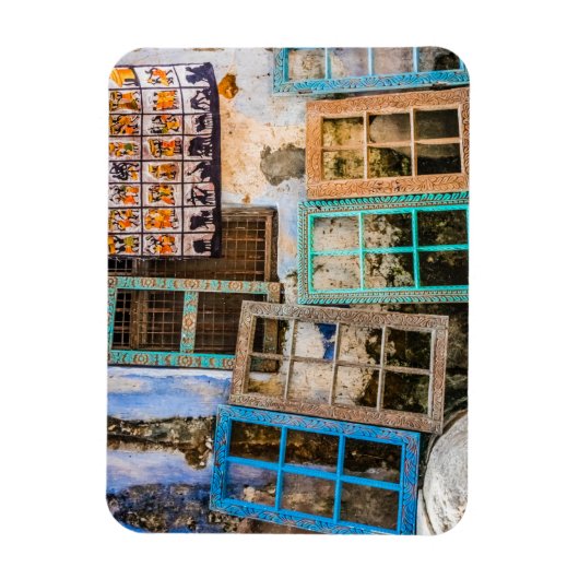 Farbige Fensterrahmen Magnet (Vertikal)