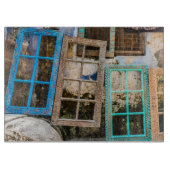 Farbige Fensterrahmen Schneidebrett (Vorderseite)