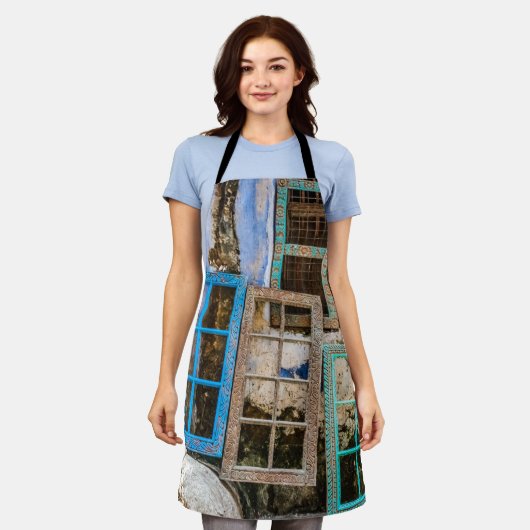 Farbige Fensterrahmen Schürze (Getragen)