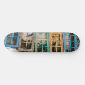 Farbige Fensterrahmen Skateboard (Horizontal)