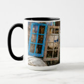 Farbige Fensterrahmen Tasse (Links)