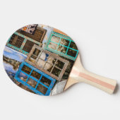 Farbige Fensterrahmen Tischtennis Schläger (Seitenansicht)