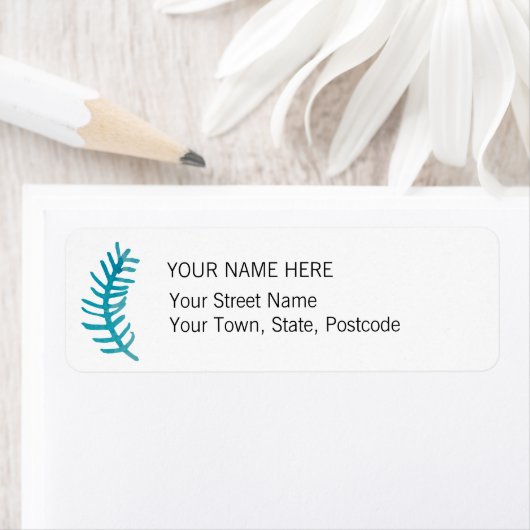 Farbige Ferns Rücksendeadresse (Insitu)