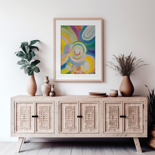 Farbige Festplatten | Robert Delaunay Poster
