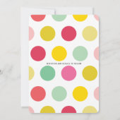 Farbige Fett Text Modernes Summer Rainbow Foto Save The Date (Rückseite)