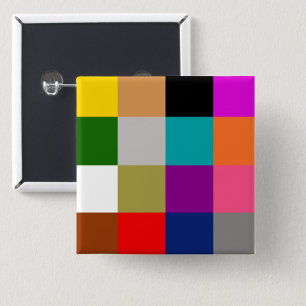 Farbige Fette Farbbalken-Musterdesign Button