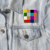 Farbige Fette Farbbalken-Musterdesign Button (Beispiel)