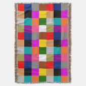 Farbige Fette Farbbalken-Musterdesign Decke (Vorderseite Vertikal)
