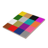 Farbige Fette Farbblöcke Musterdesign  Fliese (Seite)