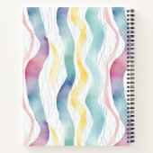 Farbige, fette Linien Notizblock (Rückseite)