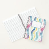 Farbige, fette Linien Notizblock (Innenseite)