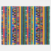 Farbige, fette Streifen Fleecedecke (Vorderseite (Horizontal))