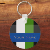 Farbige, fette Streifen Schlüsselanhänger (Vorderseite)