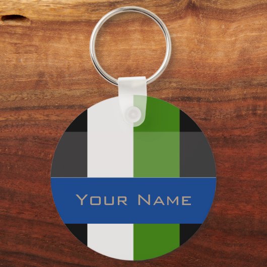 Farbige, fette Streifen Schlüsselanhänger (Vorderseite)