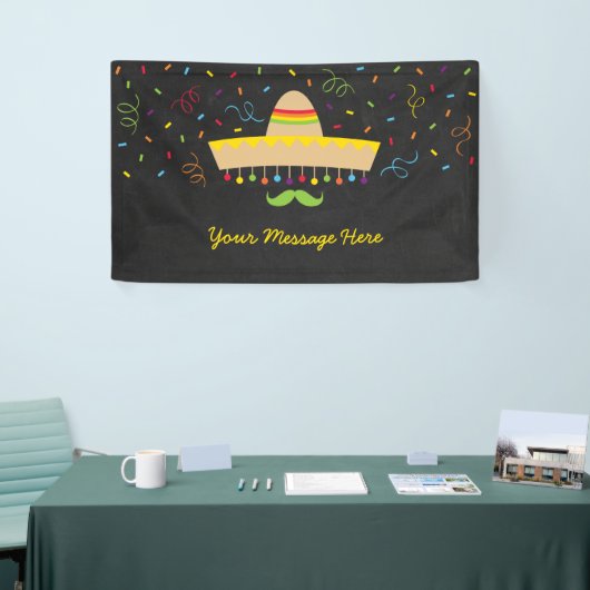 Farbige Fiesta Babydusche Banner (Messeveranstaltung)