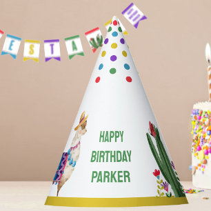 Farbige Fiesta Kaktus Kindergeburtstag jedes Alter Partyhütchen