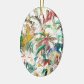 Farbige Fingeranstrich Art Keramikornament (Links)