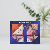 Farbige Fische 2 Postkarte (Stehend Vorderseite)