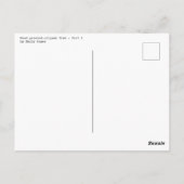 Farbige Fische 2 Postkarte (Rückseite)