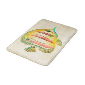 Farbige Fische Badematte (Schrägansicht)