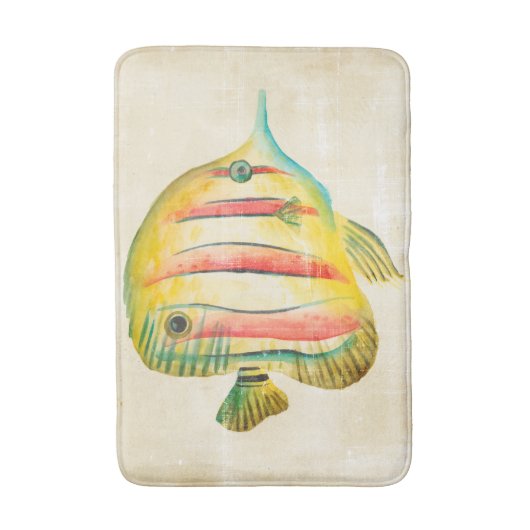 Farbige Fische Badematte (Vorderseite Vertikal)