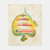 Farbige Fische Fleecedecke (Vorderseite)