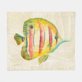 Farbige Fische Fleecedecke (Vorderseite (Horizontal))