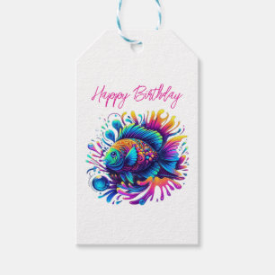 Farbige Fische Geschenkanhänger