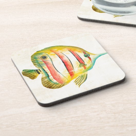 Farbige Fische Getränkeuntersetzer (Linke Seite)