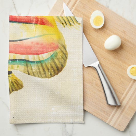 Farbige Fische Handtuch (Viertel Falte)