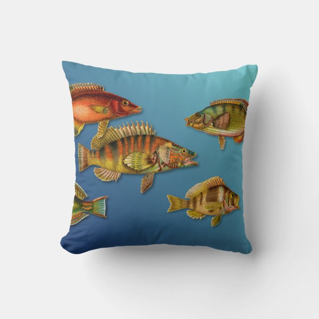 Farbige Fische Kissen (Vorderseite)