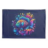 Farbige Fische Kissenbezug (Rückseite)