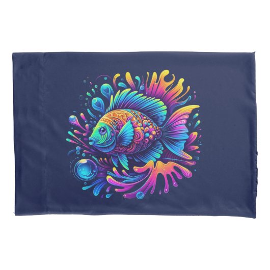 Farbige Fische Kissenbezug (Vorderseite)