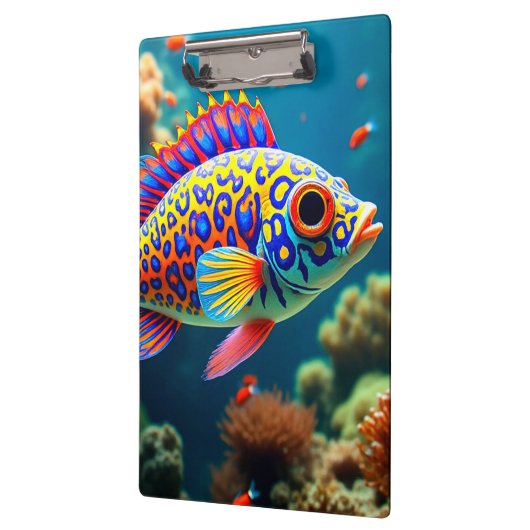 Farbige Fische Klemmbrett (Links)