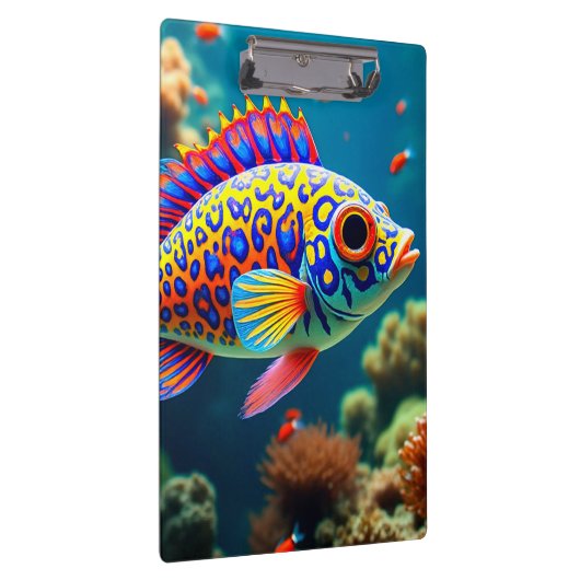 Farbige Fische Klemmbrett (Rechts)