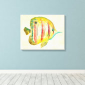 Farbige Fische Leinwanddruck (Insitu (Holzboden))